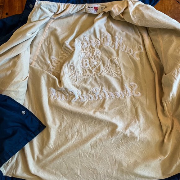 King Louie Street Rod Club vintage nylon customized lined windbreaker L 44-46 - Picture 8 of 14